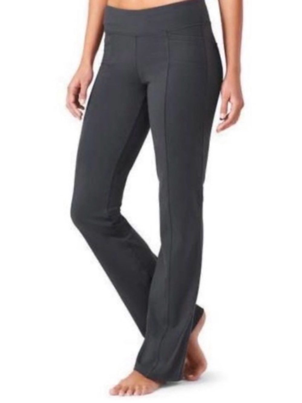 Athleta Tech Stretch yoga pants wide leg dark gray